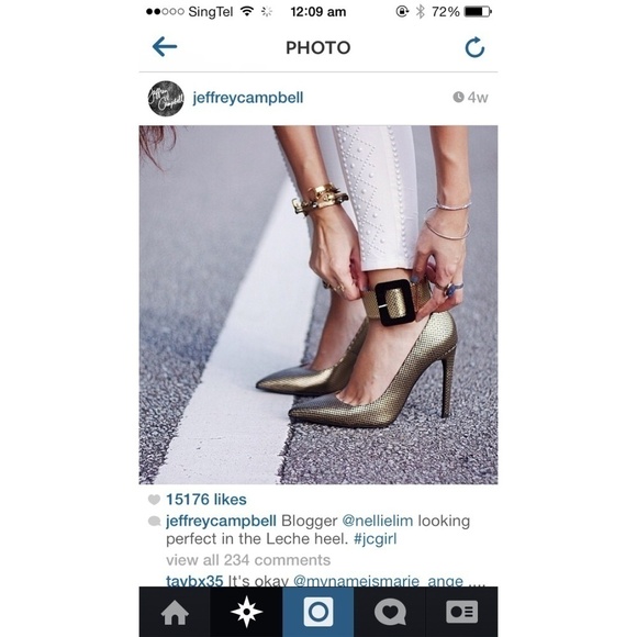 💕JEFFREY CAMPBELL💕 Leche Pointed Toe Snakeskin Ankle Strap Stiletto Heels 8.5 - Picture 6 of 8